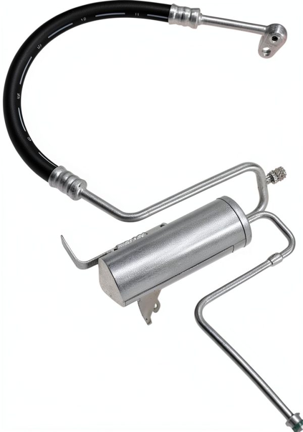 UAC Air Conditioning Dryer Hose Assembly Silver-0