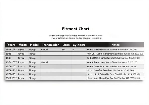 Manual Transmission Seal PartCatalog OE Front Seal-1