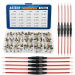 BOJACK 5x20 mm Fuse Holder Inline Screw with 16 AWG Red Wire 15 Kit-0