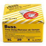 Bussmann SL-20PK4 20 Amp Time Delay Loaded Link Rejection Base Plug Fuse, 125V UL Listed, 4-Pack-0