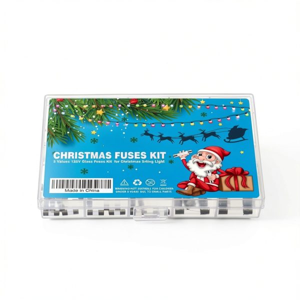 125V Christmas Light Fuses Kit 5 Values 100pcs VEXUNGA Glass Fuses-5