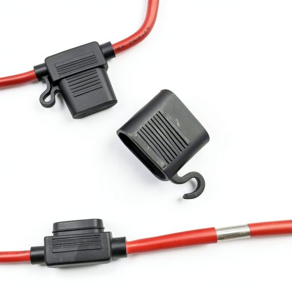 10 Gauge Fuse Holder - 10 AWG Inline Fuse Holder with 40 AMP ATC Blade Fuses (4pack)-2